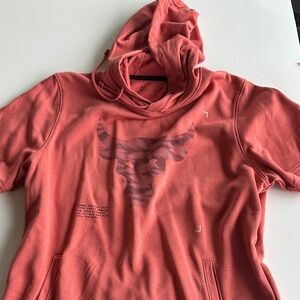 Coral Hooded Shirt with Bull Logo Rock men's large